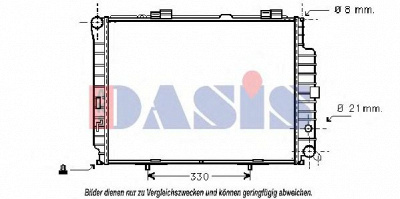 AKS DASIS 120340n -  Радиатор, охлаждение двигателя